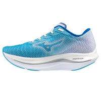 MIZUNO Men's Rebellion Flash 2 Running Shoe in blue white - men's shoe - detail view
