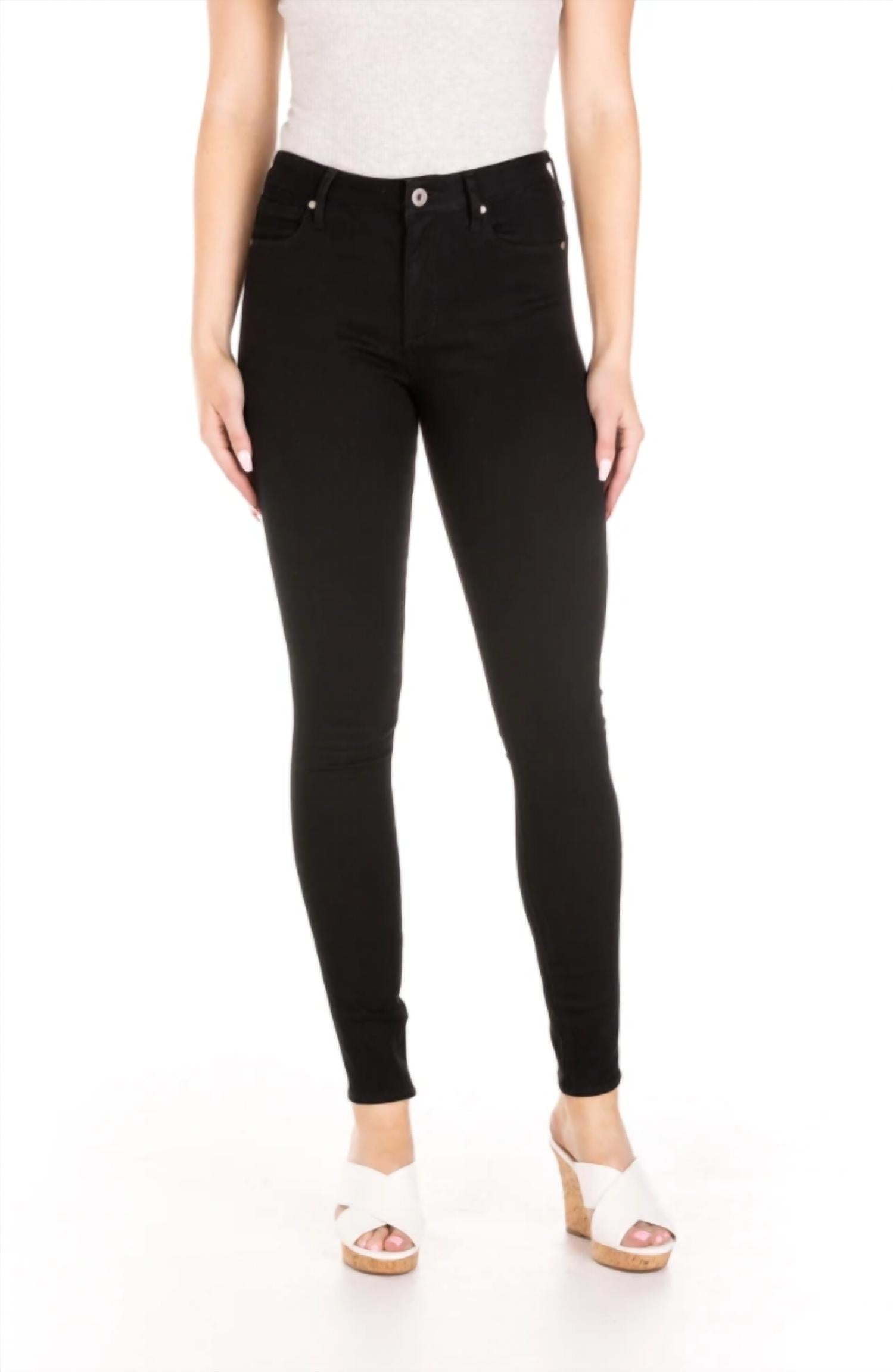 articles of society Nicole High Rise Jeans in slate - women's jeans - alternate view
