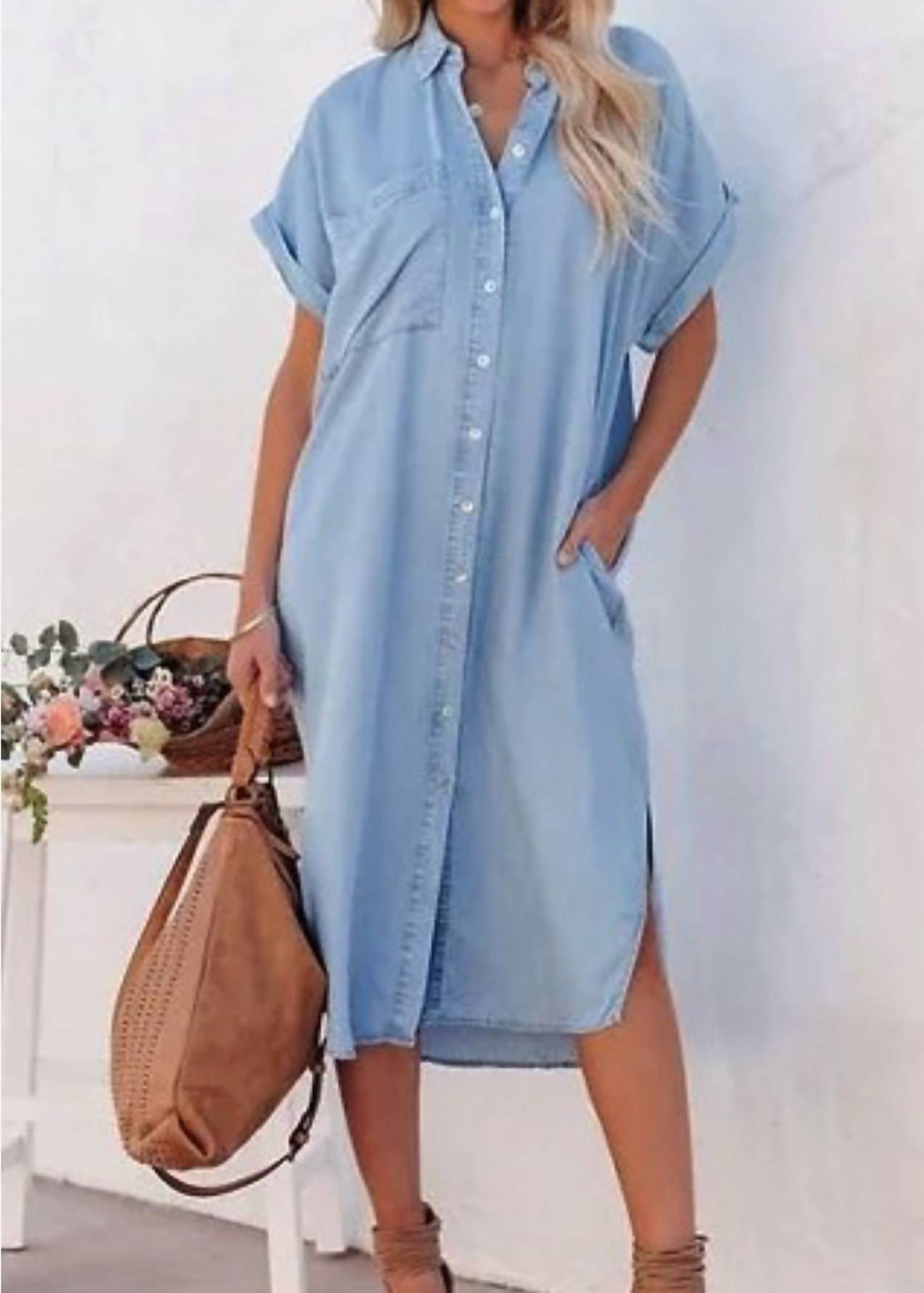 Dear Lover - Morning Glory Shirt Midi Dress