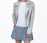 Jkt Nyc - Harley Metallic Leather Jacket