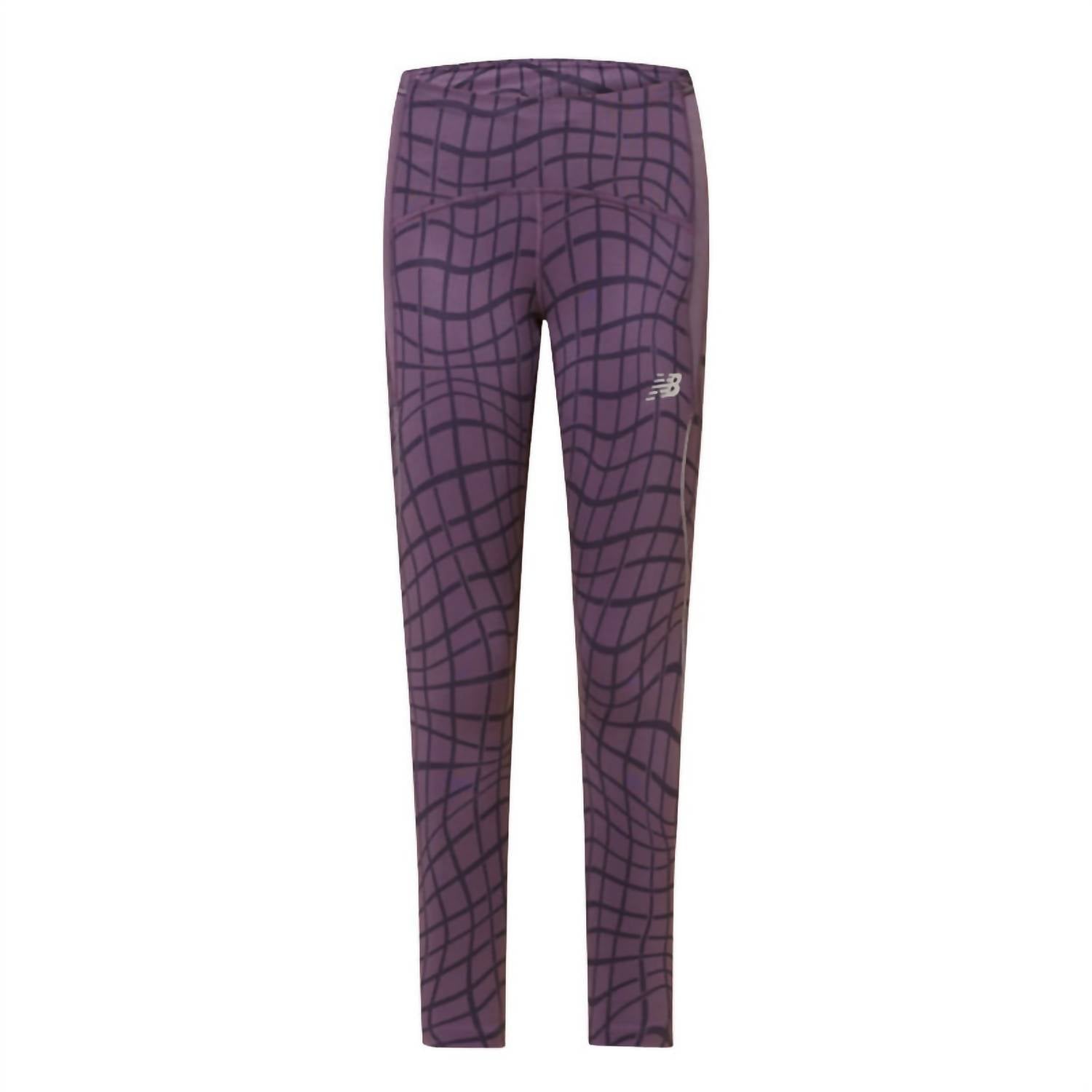 New Balance Women's Impact Run Tights in violet - women's pants - alternate view