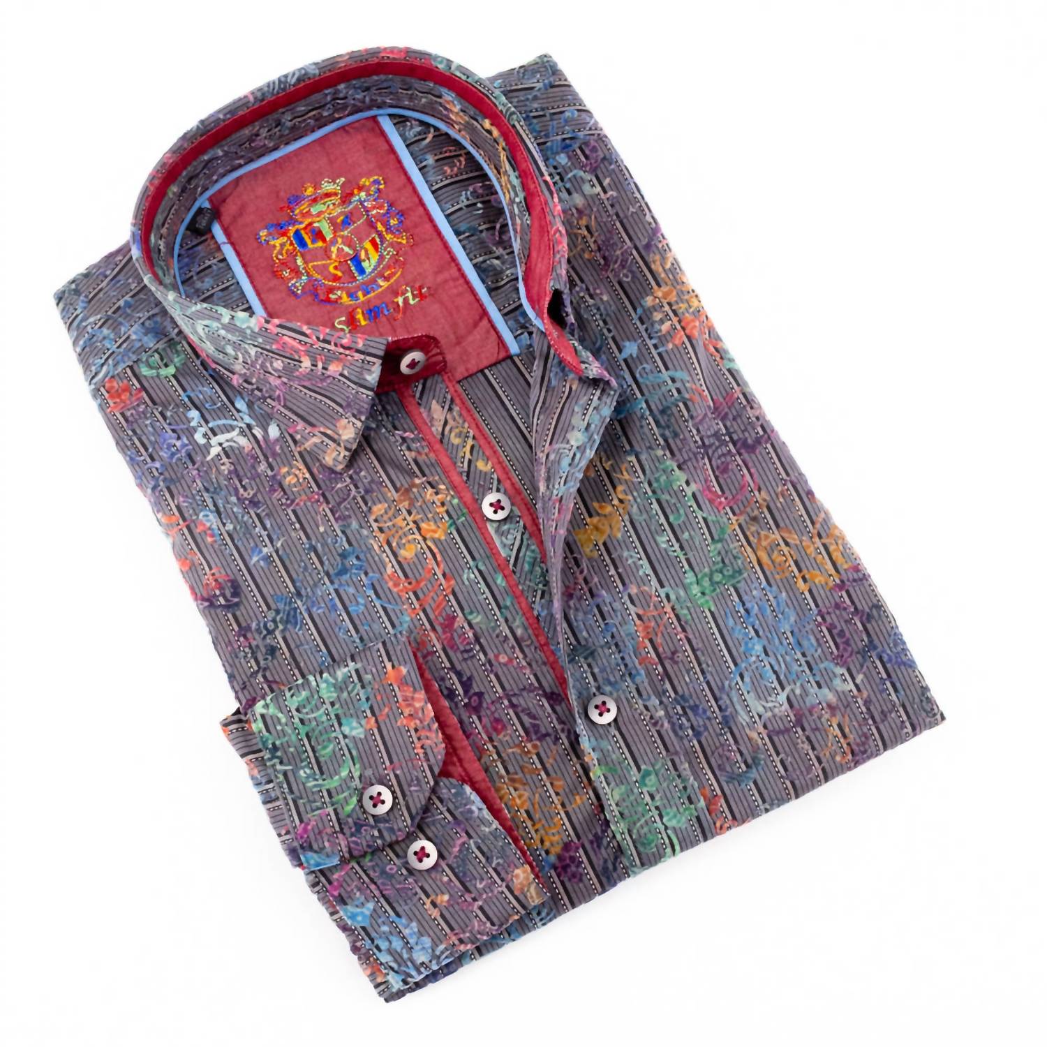 Eight X - Men's Flocking Button Down Shirt