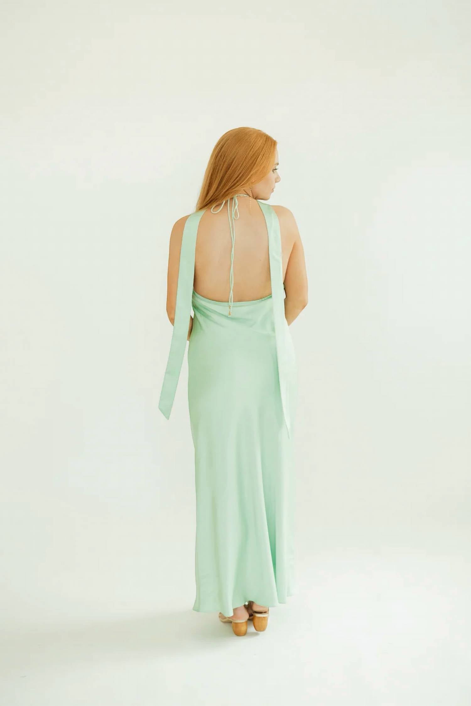 Lucy Paris - Devon Halter Scarf Dress