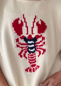 Pink Pineapple - Chloe Rollneck Lobster Sweater