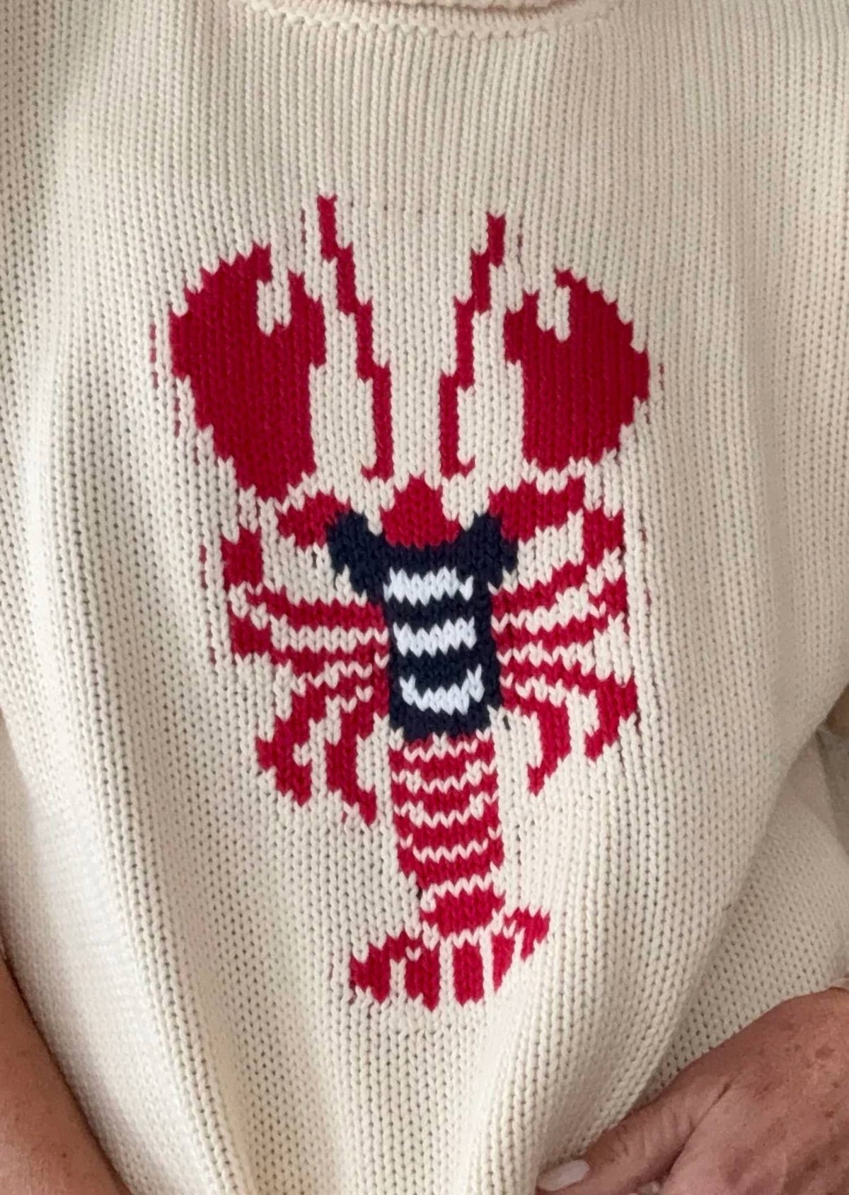 Pink Pineapple - Chloe Rollneck Lobster Sweater