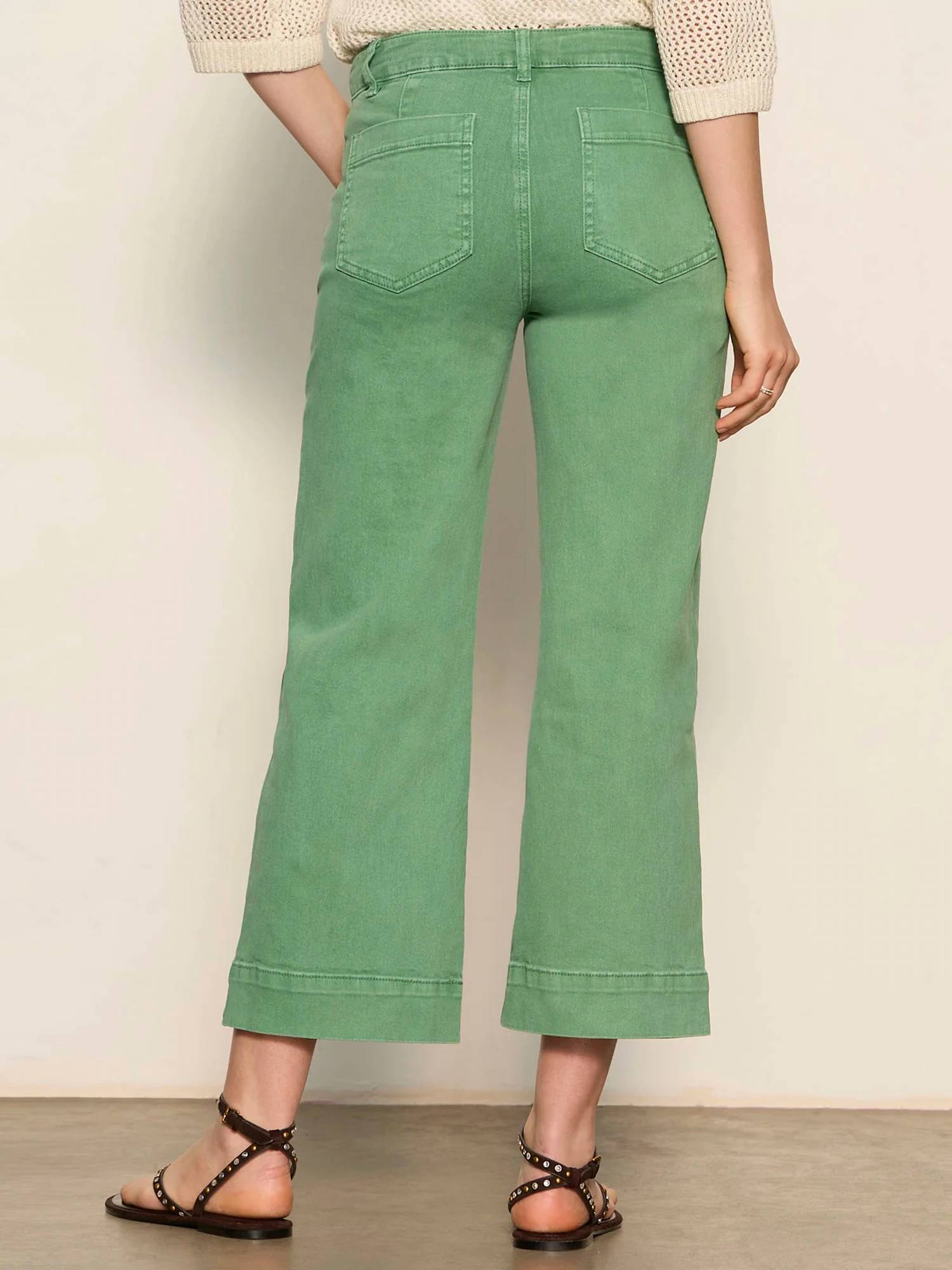 Sandy Liang - Marine Crop Straight Leg Jeans