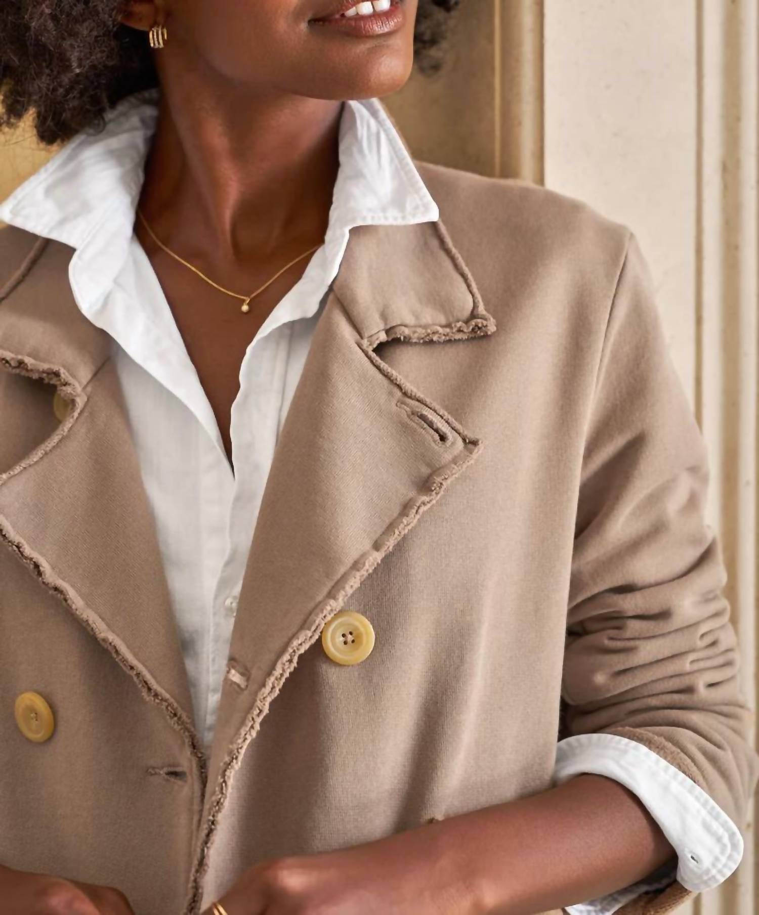 Frank & Eileen - Mini Belfast Cropped Peacoat