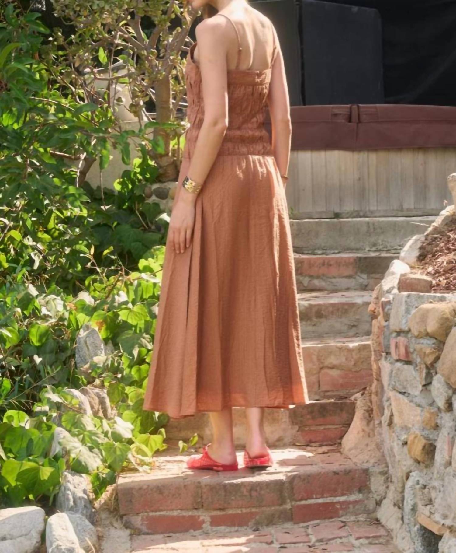 Moon River - Spaghetti Strap Midi Dress