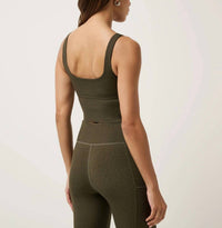 TravisMathew Moveknit Printed Tank Top in grape leaf - women's tank top - alternate view
