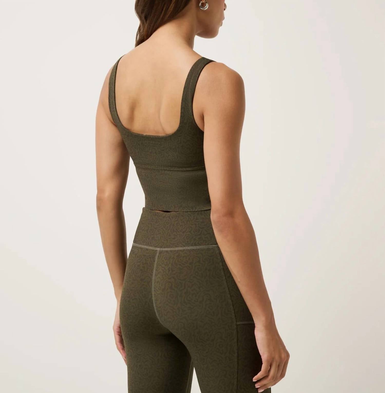TravisMathew Moveknit Printed Tank Top in grape leaf - women's tank top - alternate view
