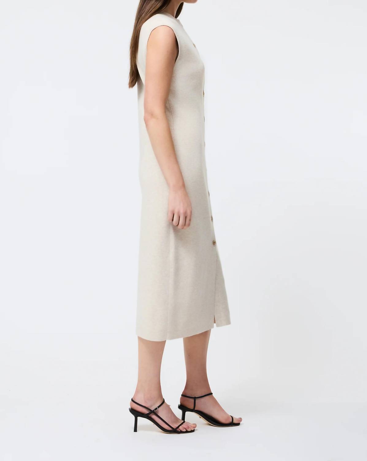 French Connection - Marley Knit Button Down Midi Dress