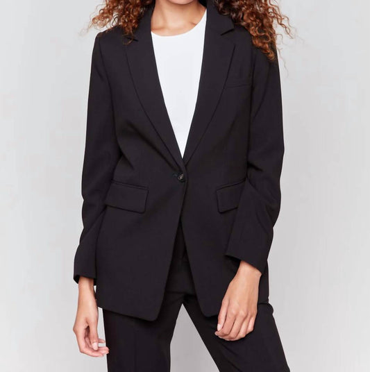 Charlie B - Solid Long Sleeve Blazer