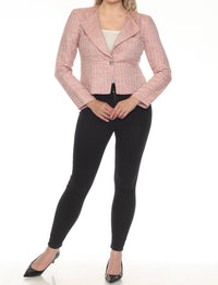 Joseph Ribkoff - Long Sleeve Bouclé Blazer Jacket