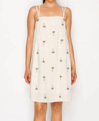 Meet Me In Santorini - Palms Mini Dress