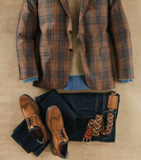 Patrick James Men’s Plaid Wool Blend Sport Coat in brown - men's jacket