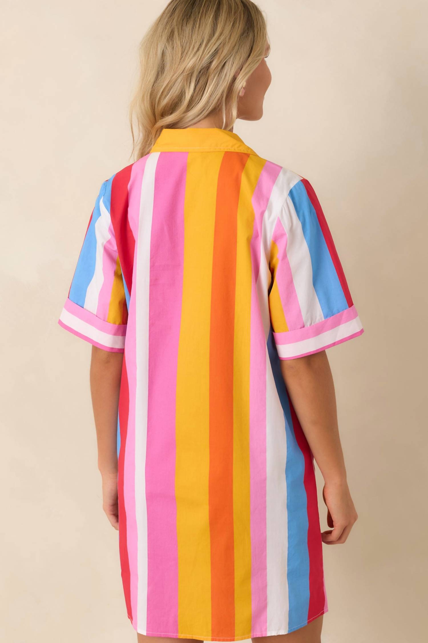Thml - Short Sleeve Color Blocked Dress