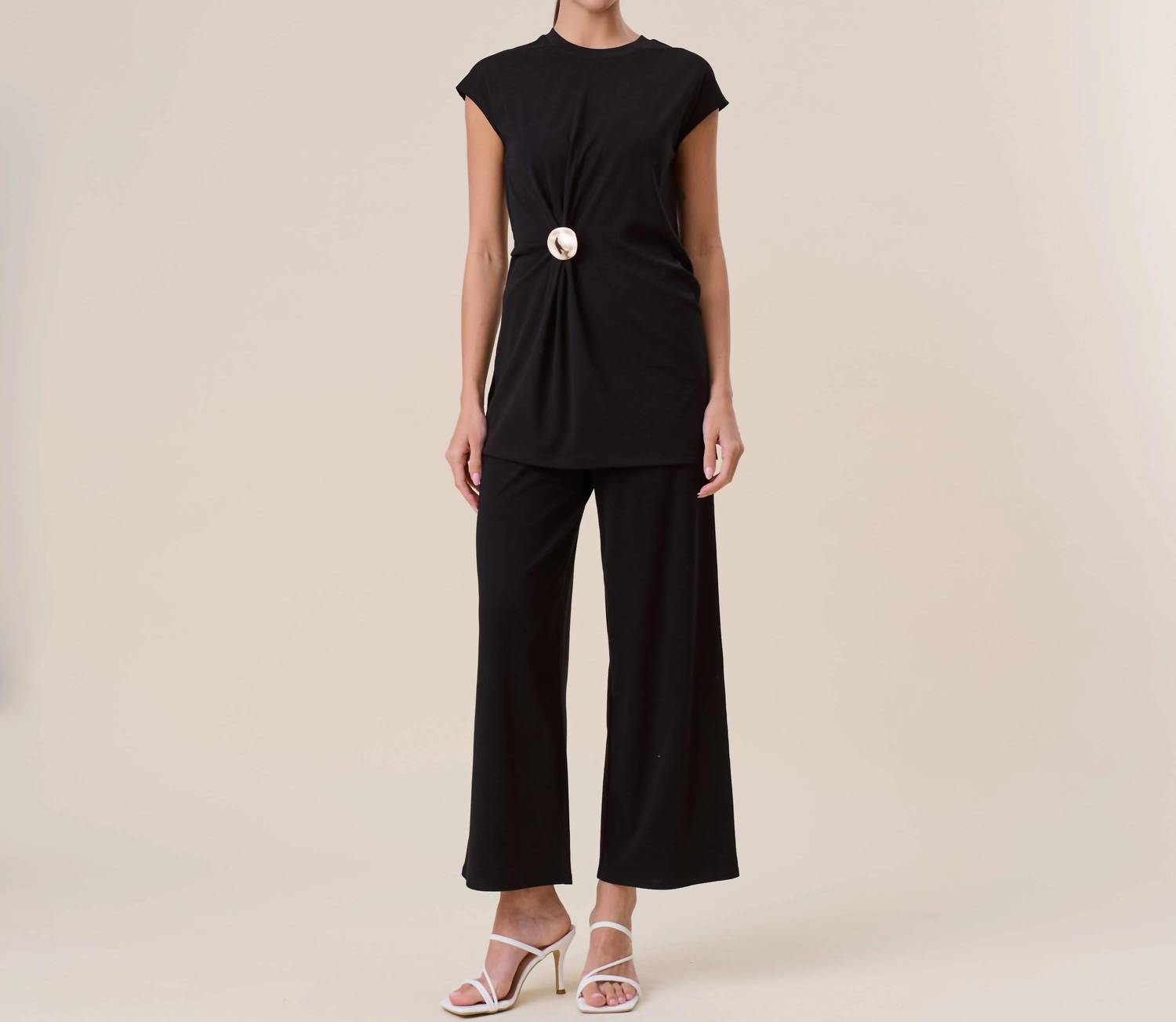 Able - Ruched Sleeveless Top