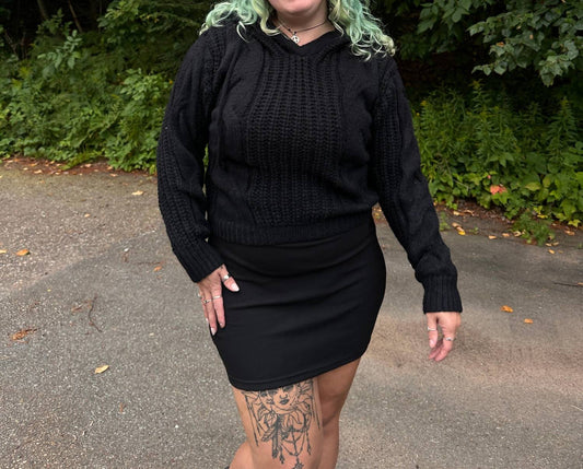 Bibi - Women's Ellie Oversized Cable Knit Hoodie