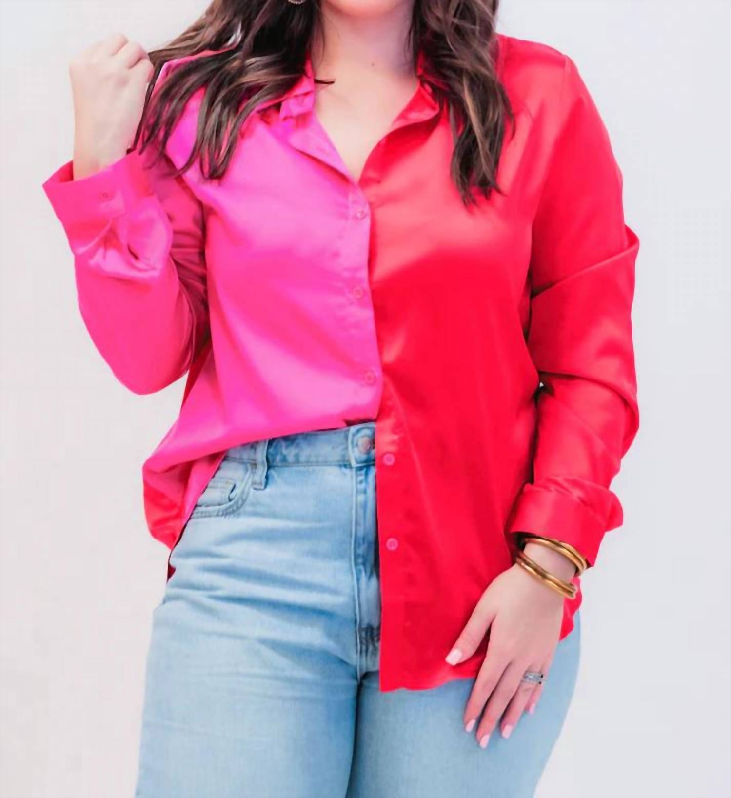 On Trend Button Up Top