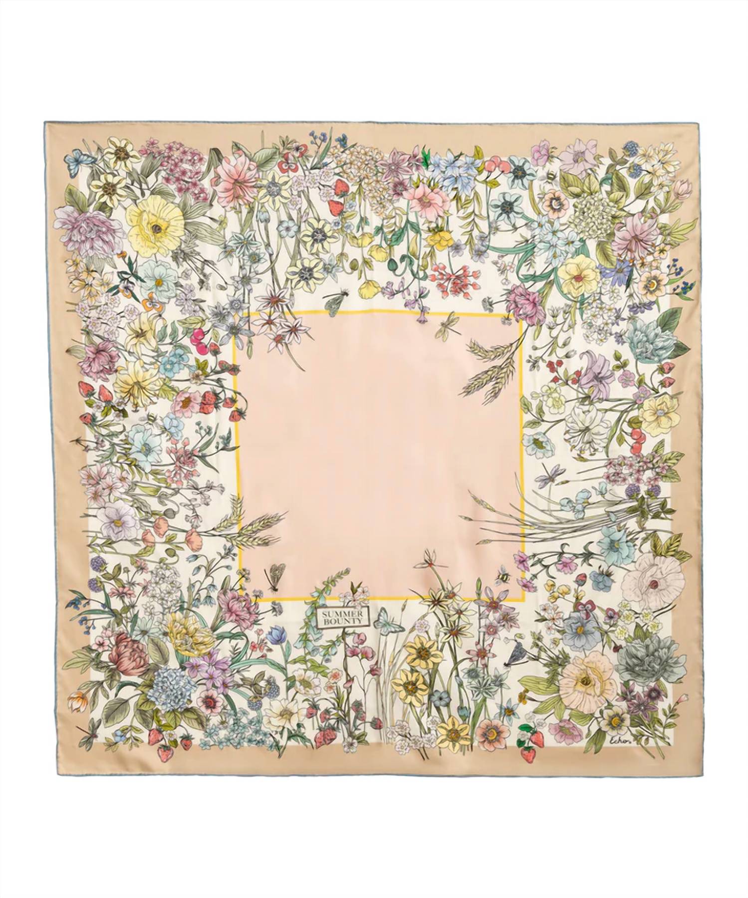 Echo Summer Bounty Silk Scarf in pebble - women's scarf