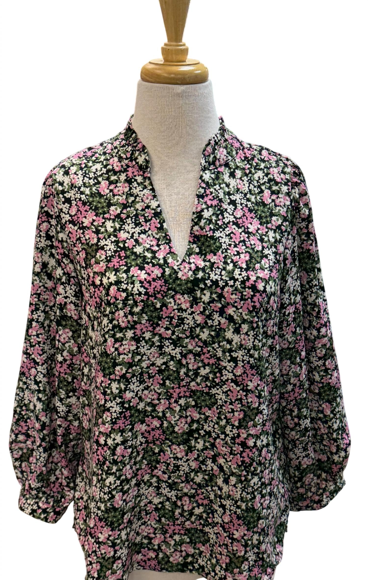 Mary Square Women's Vineyard Top in multi - women's blouse