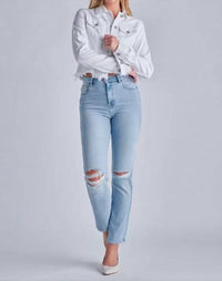 Hidden - Frayed Edge Denim Jacket