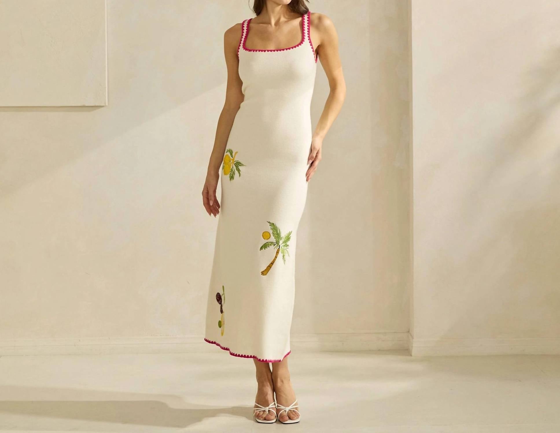 Able - Cardigan Sweater Midi Dress