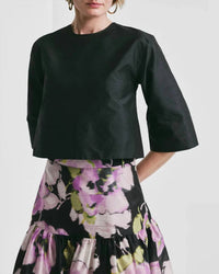Bytimo - Taffeta Crew Neck Top