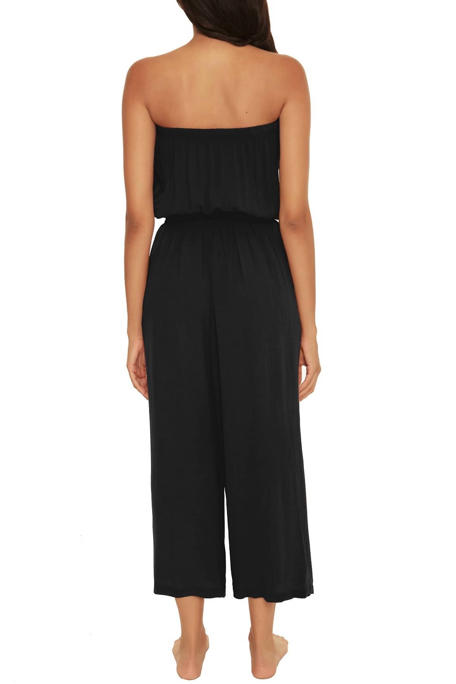 BECCA Standard Ponza Jumpsuit in black - women's pants - alternate view