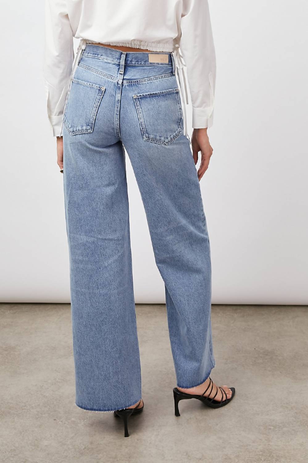 Rails - Getty High Rise Wide Leg Distress Jean