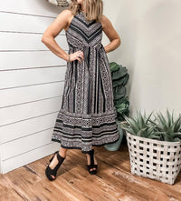 Tribal - Print Halter Dress