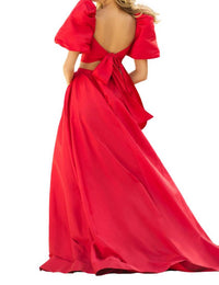 Sherri Hill - Two Piece Taffeta Gown