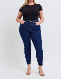 Judy Blue - Mid Rise Tummy Control Classic Skinny Jeans - Plus