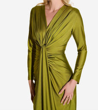 Joseph Ribkoff - SATIN DRAPED SHEATH DRESS