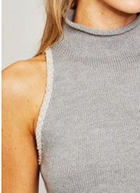 Drew - Nixie Sleeveless Mockneck Sweater