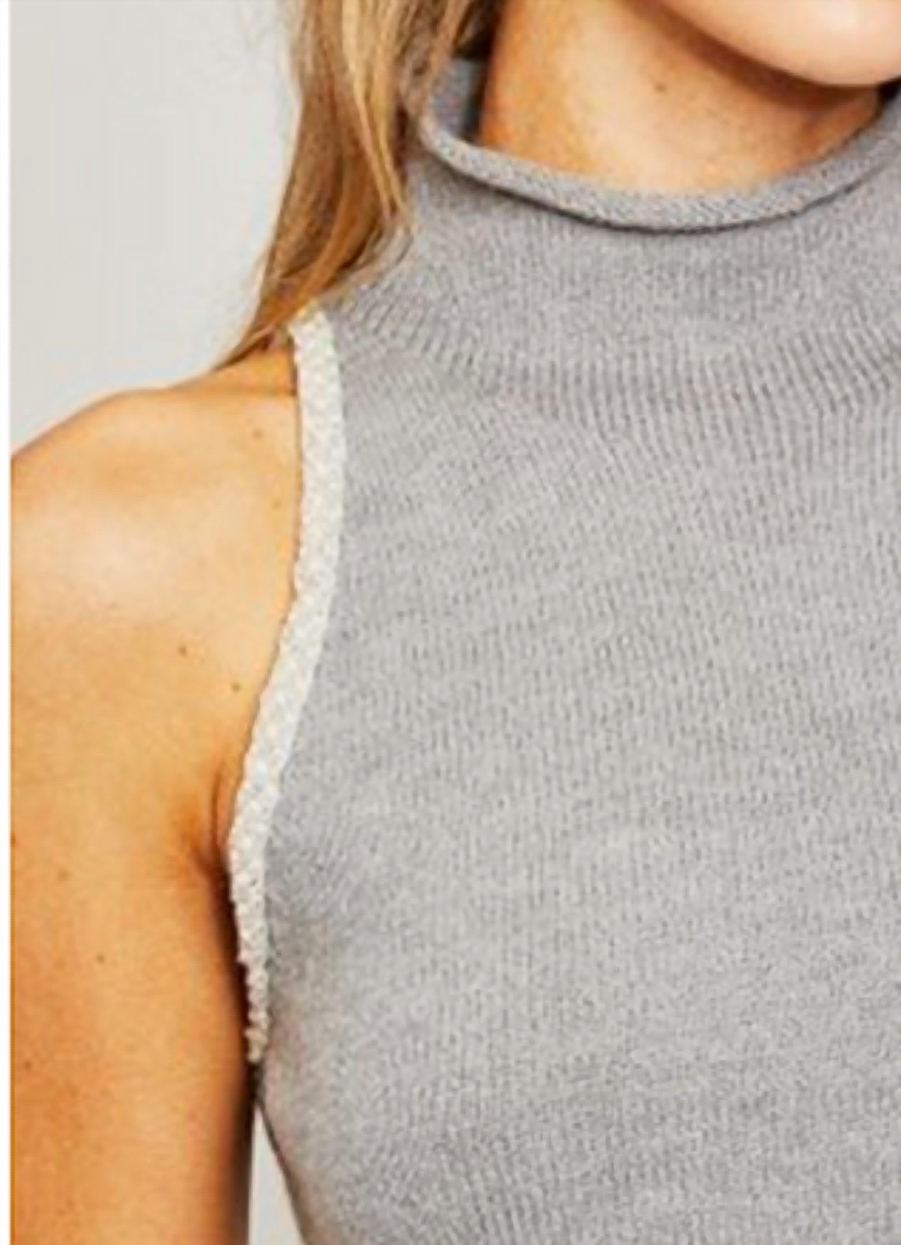 Drew - Nixie Sleeveless Mockneck Sweater