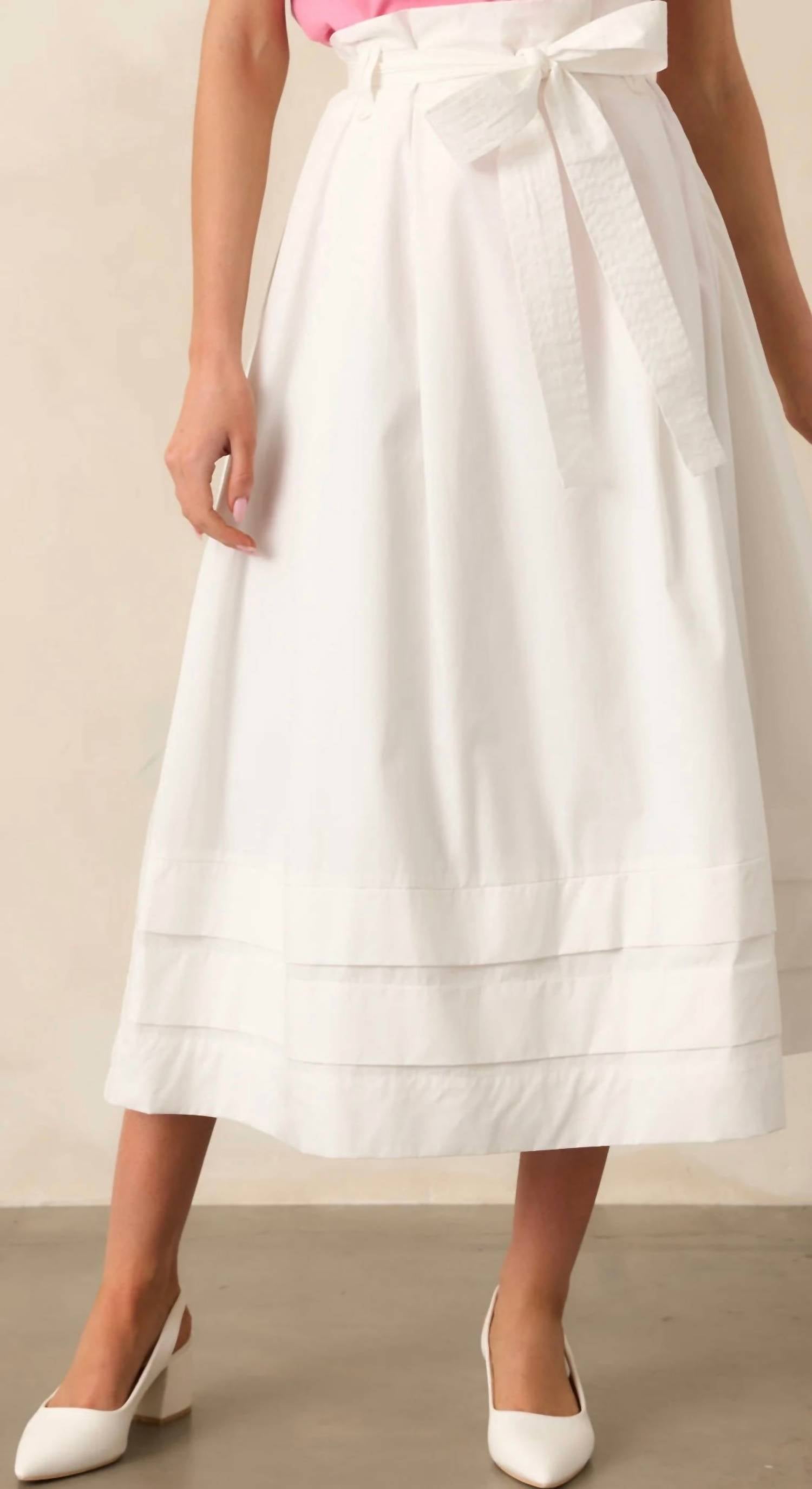 Prosperina - Ashford Cotton Midi Skirt