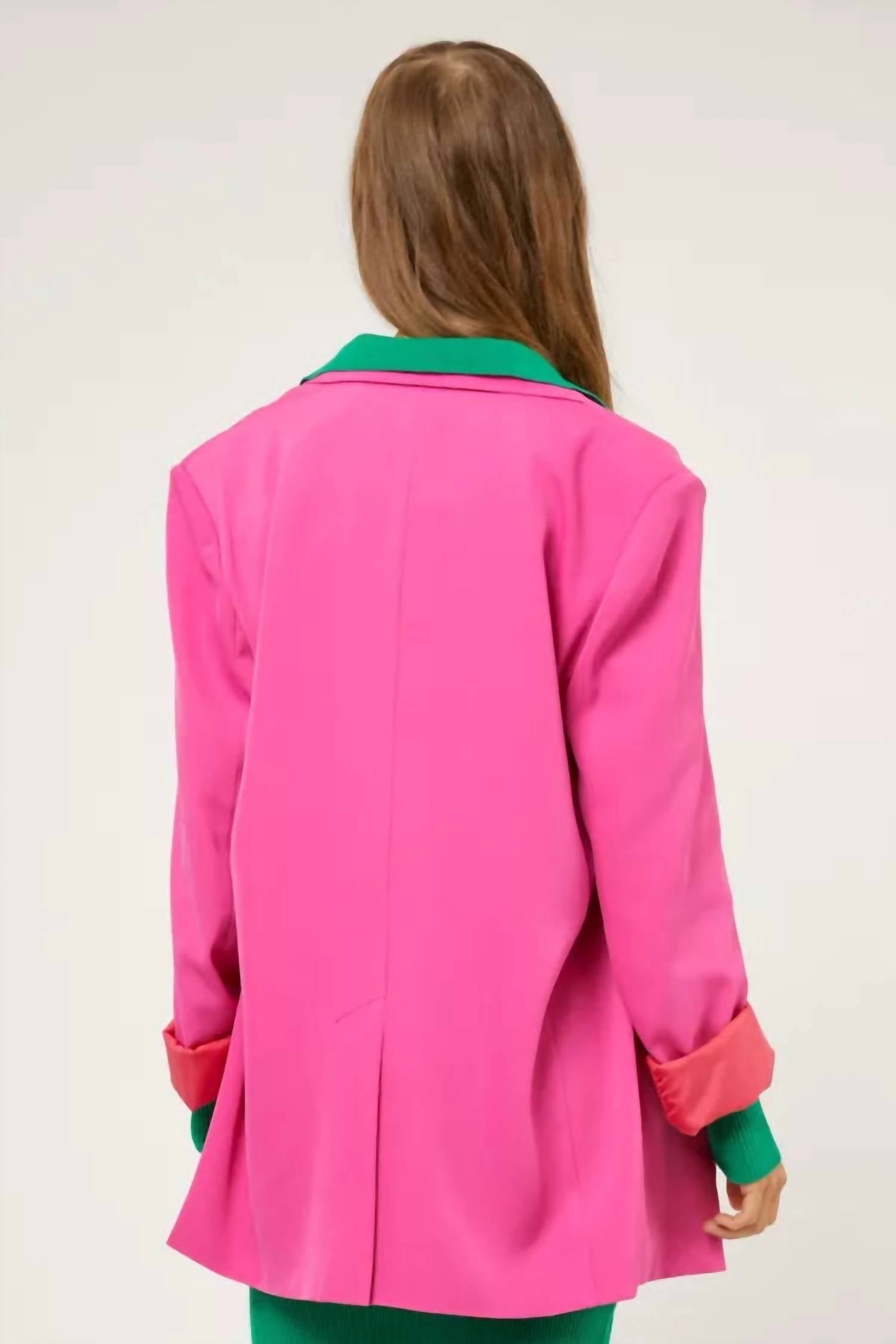 Davi & Dani - Button Front Boyfriend Blazer