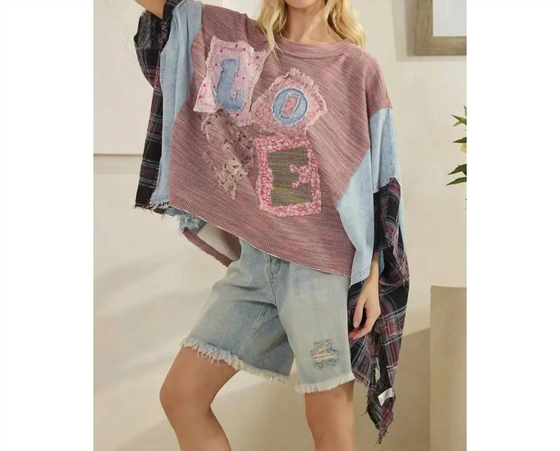 Oli & Hali - Women's Caroline Love Patchwork Top