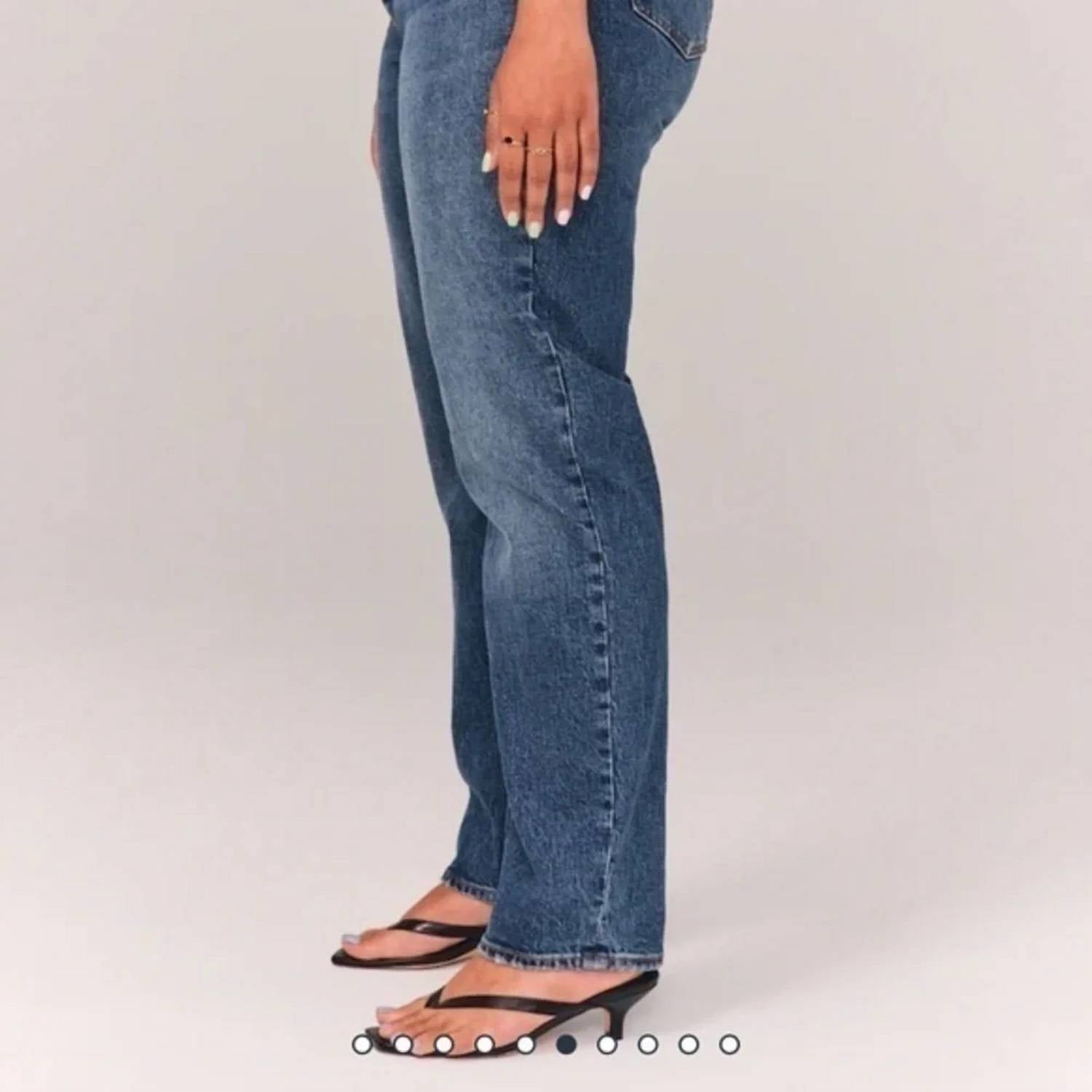 Abercrombie & Fitch - Vintage Stretch Denim High Rise Dad Jeans