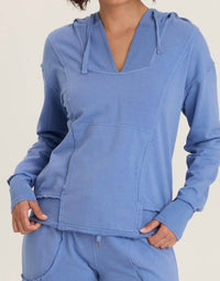 Wearables Rosalyn Fleece Casual Hoodie in shasta lake - women's top