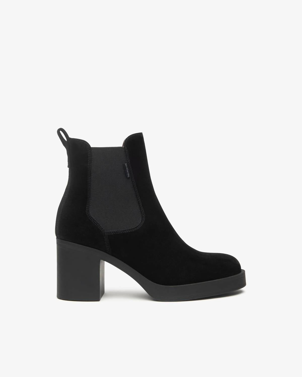 Nerogiardini - Women's Chelsea Suede Block-heel Boots