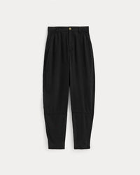 Everlane Tencel Relaxed Tapered Chino Pants in black - women's pants - view 5