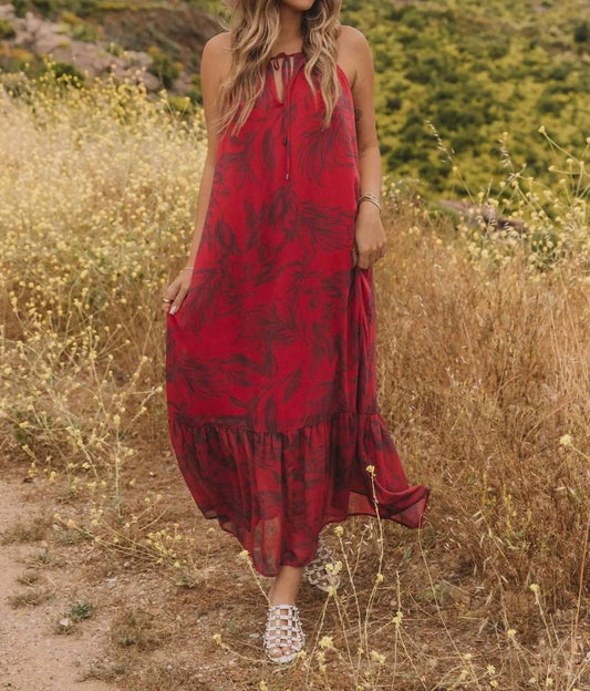 Lovestitch - Boho Halter Maxi Dress