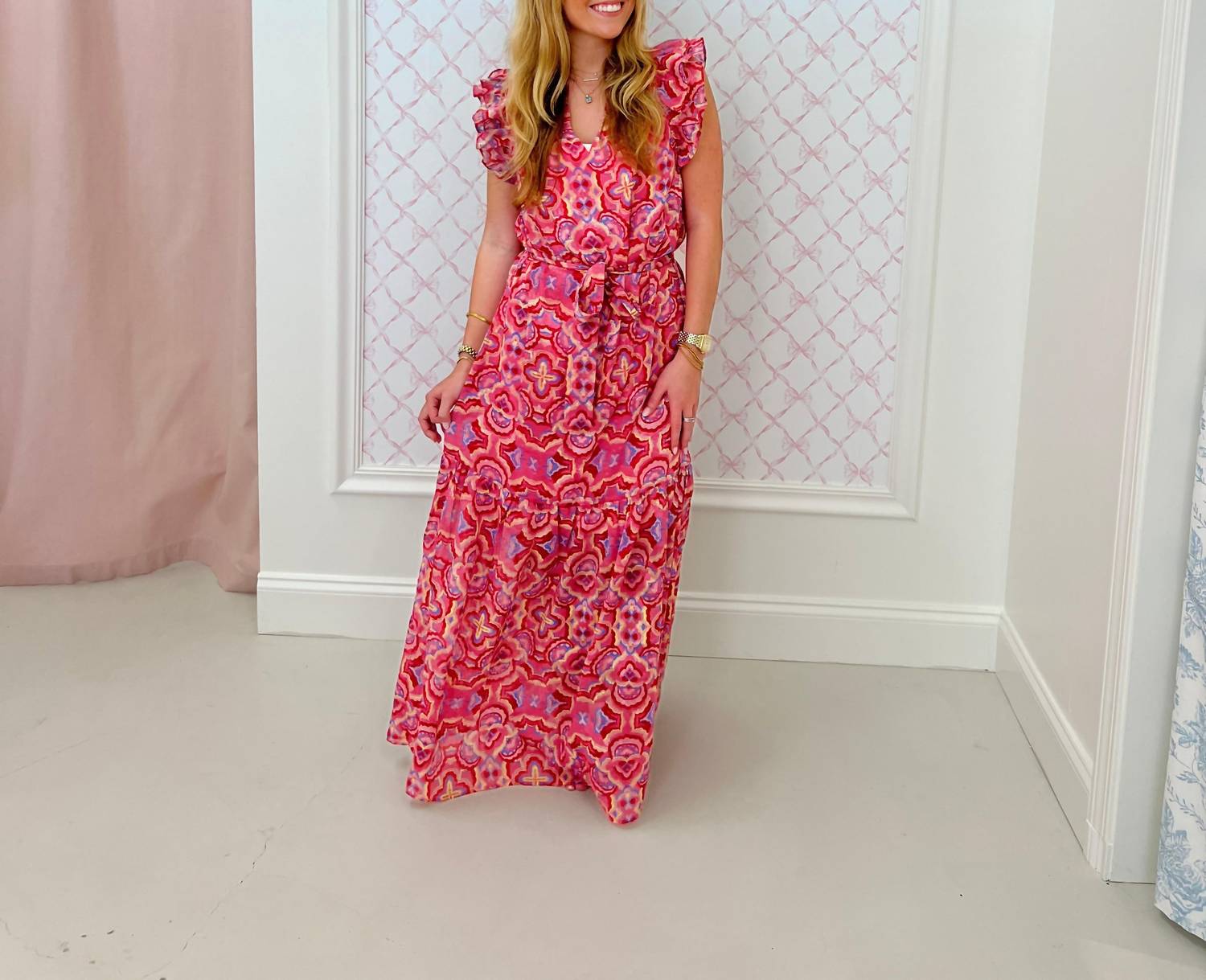 Joy Joy - Tiered Ruffle Maxi Dress