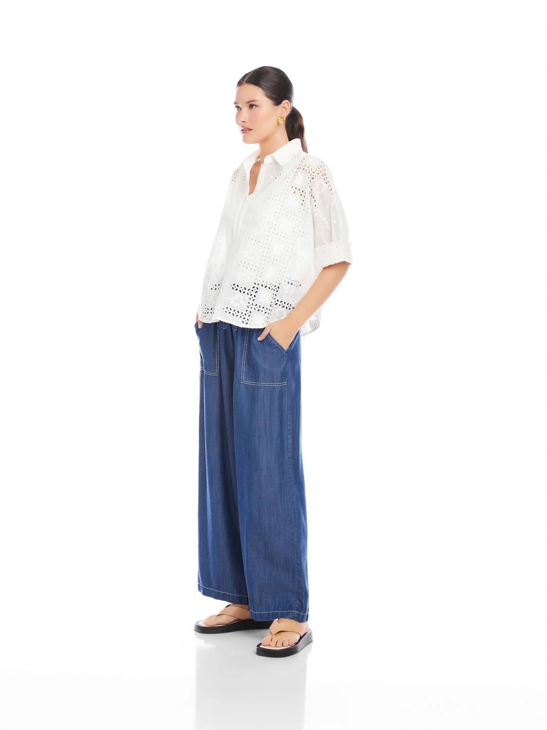 Fifteen Twenty - Alisa Eyelet Top