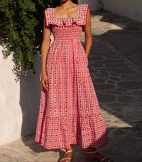 Pink City Prints - Carrie Midi Dress