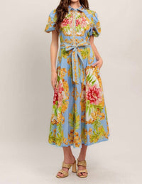 Flying Tomato - Versailles Garden Midi Dress