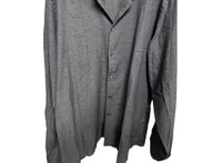 Ermenegildo Zegna Men Long Sleeve Sport Shirt in dark grey solid - men's shirt