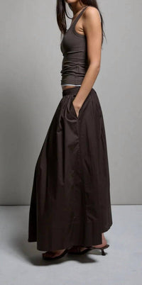 Asher - Kate Popeline Pleated Skirt